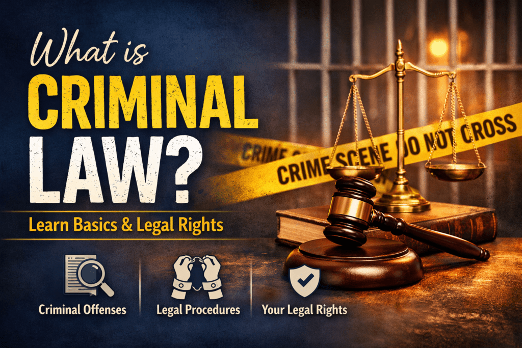 What is Criminal Law? Learn Basics & Legal Rights.