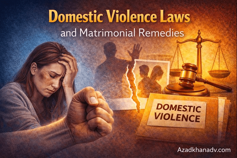 Domestic Violence Laws and Matrimonial Remedies - azadkhanadv.com