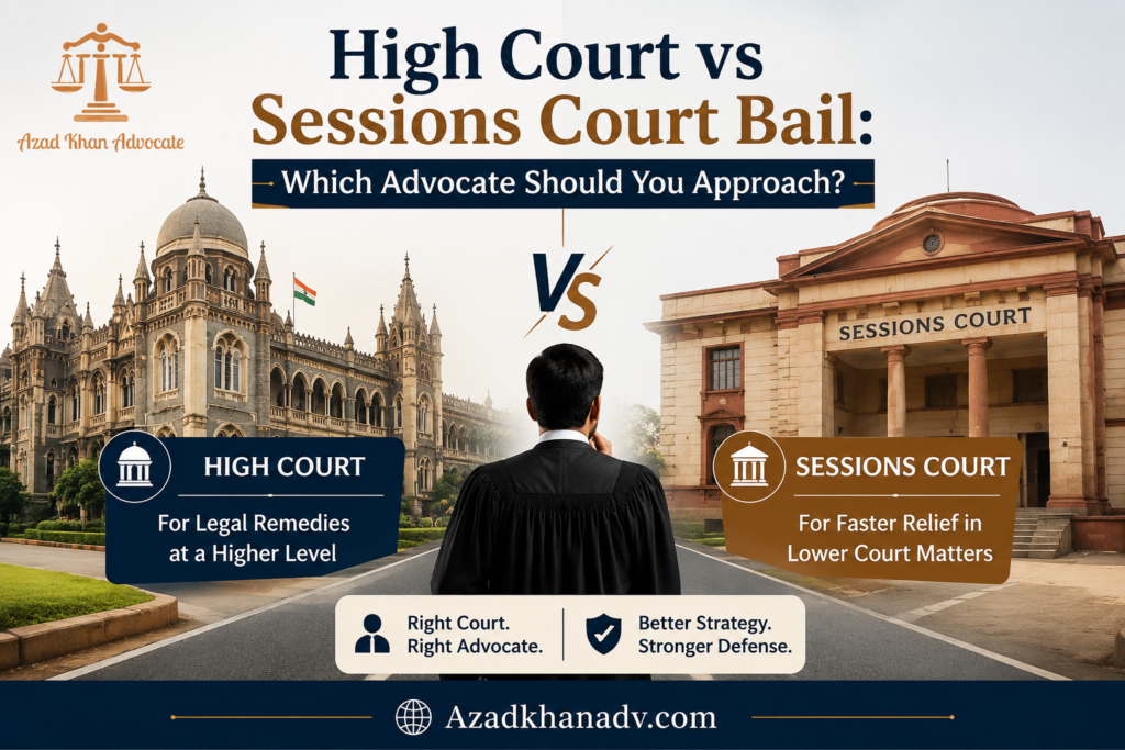 High Court vs Sessions Court Bail: Which Advocate Should You Approach?